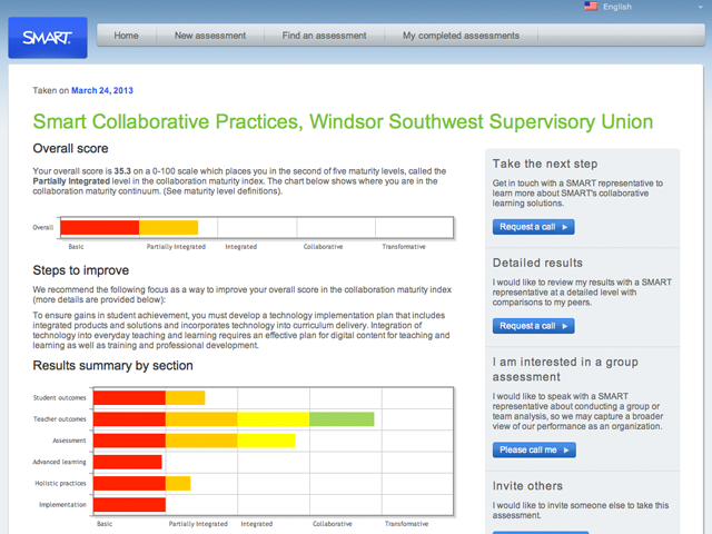 SMART Technologies – Collaboration Assessment